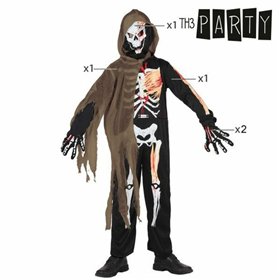 Costume for Children Th3 Party Multicolour Skeleton (4 Pieces)