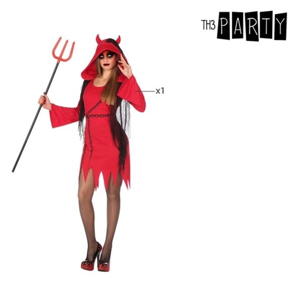 Costume for Adults Red Male Demon (1 Piece)