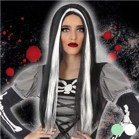 Halloween Wig 118189 (60 cm) White Black Green