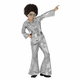 Costume for Children Disco Silver