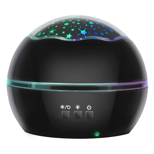 Night light with projector - black LP16857