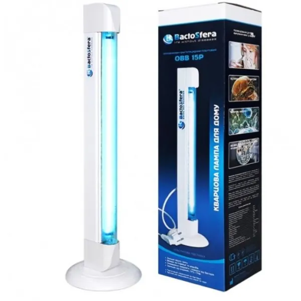 Бактерицидная лампа BactoSfera до 20 метров кв. OBB 15Р ozone free / 4820174361112