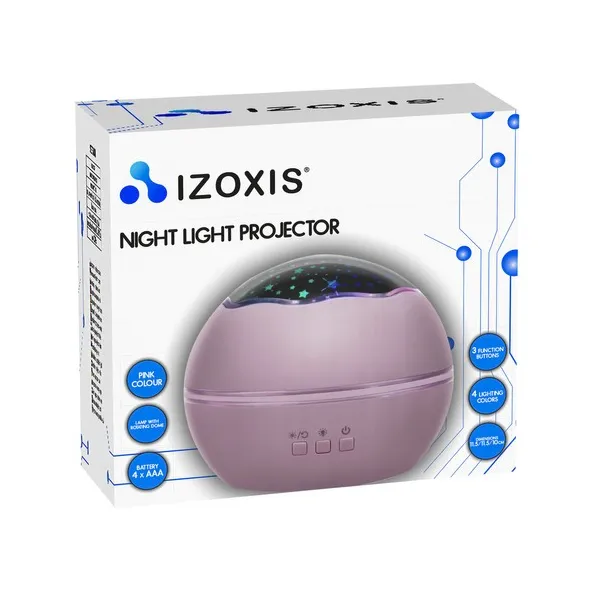Night light with projector - pink LP16859