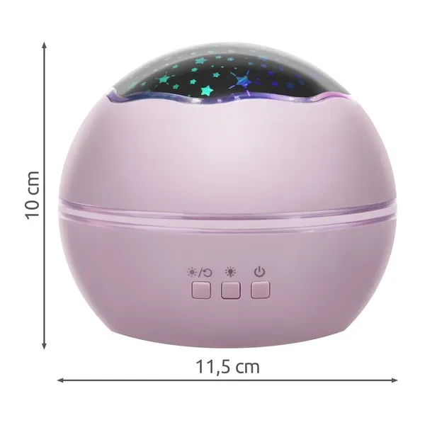 Night light with projector - pink LP16859