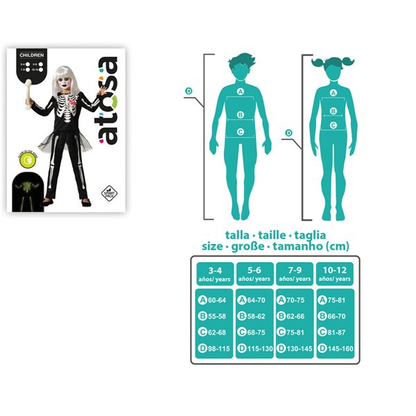 Costume for Children Skeleton