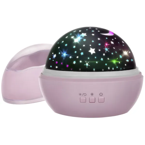 Night light with projector - pink LP16859