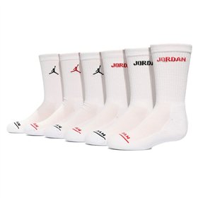 Sports Socks Jordan JHB JORDAN LEGEND CREW 6PK BJ0343 001 White Children's 6 Units