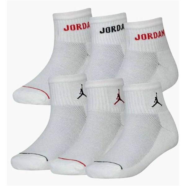 Sock pack Jordan JHB JORDAN LEGEND ANKLE BJ0342 001 White Children's 6 Pieces