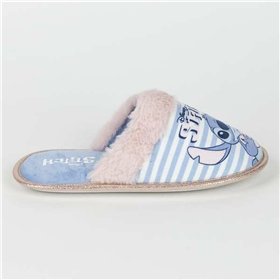 House Slippers Stitch Blue