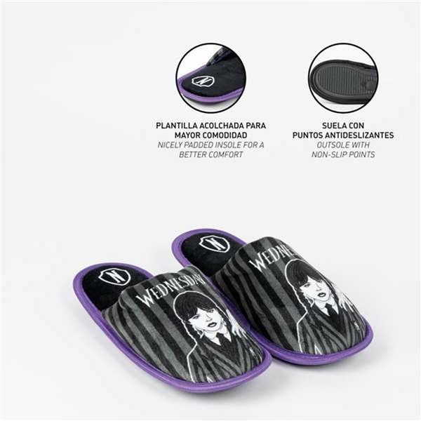 House Slippers Wednesday Black