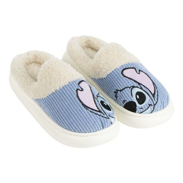 House Slippers Stitch Blue