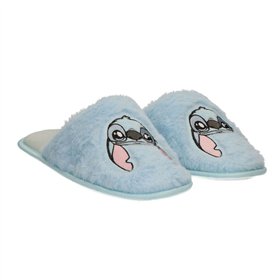 House Slippers Stitch Light Blue