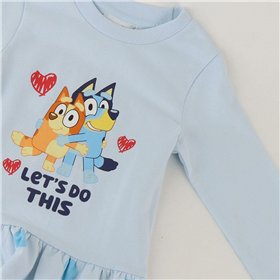 Dress Bluey Light Blue