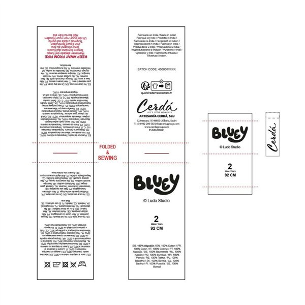 Dress Bluey Light Blue