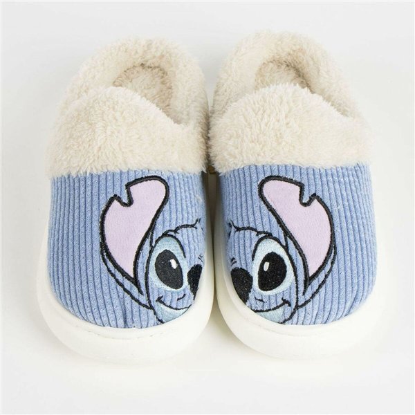 House Slippers Stitch Blue