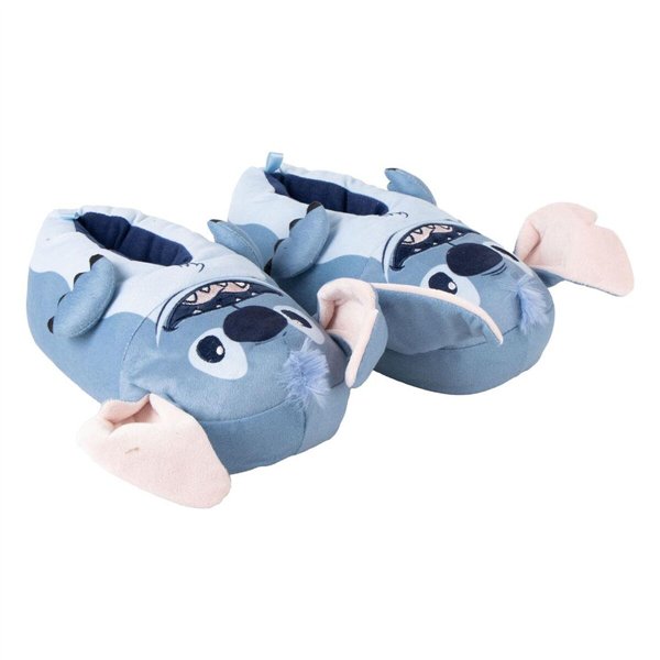 House Slippers Stitch Blue