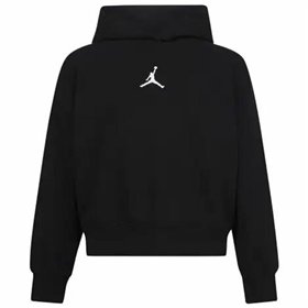Hooded Sweatshirt for Girls Jordan Icon Play White Black