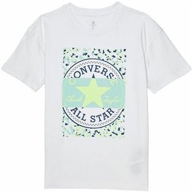 Child's Short Sleeve T-Shirt Converse Boyfriend Graphicrt White