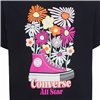 Child's Short Sleeve T-Shirt Converse Boyfriend Graphicrt Black