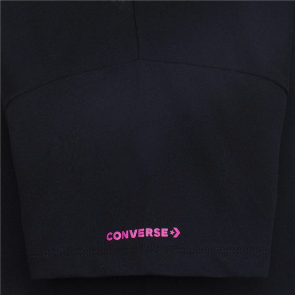 Child's Short Sleeve T-Shirt Converse Boyfriend Graphicrt Black