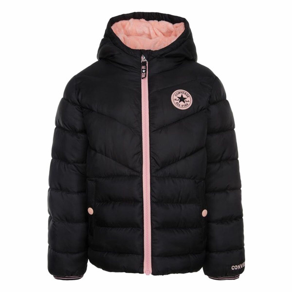 Children's Jacket Converse Solid Mdwt Puffer Black