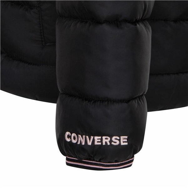 Children's Jacket Converse Solid Mdwt Puffer Black