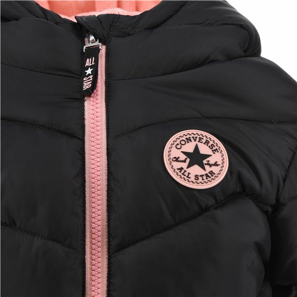 Children's Jacket Converse Solid Mdwt Puffer Black