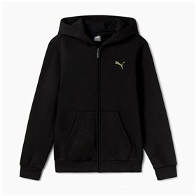 Children's Jacket Puma Essentials+ Graphic Hoodie Fz Black