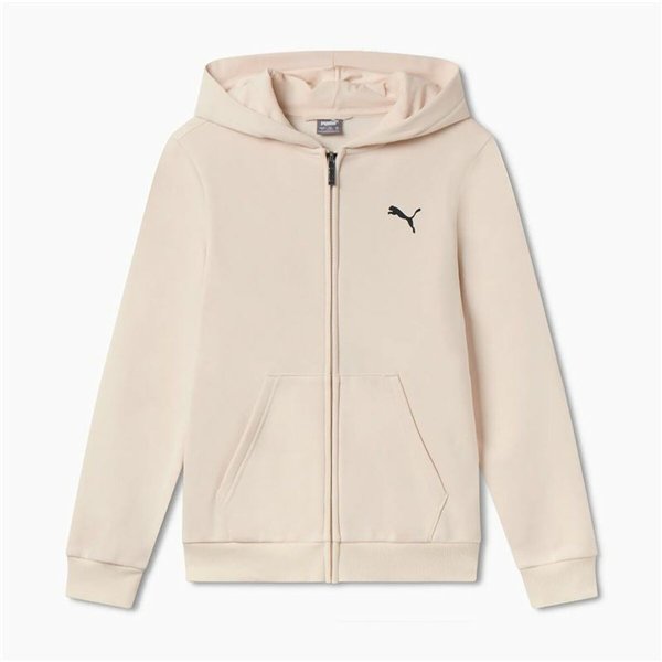 Children's Jacket Puma Essentials+ Graphic Hoodie Fz Beige