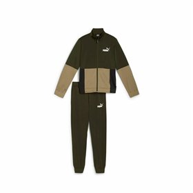 Children’s Tracksuit Puma Colorblock Poly Suit Khaki Olive