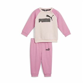 Children’s Tracksuit Puma Minicats Ess Raglan Jogger Fl Pink