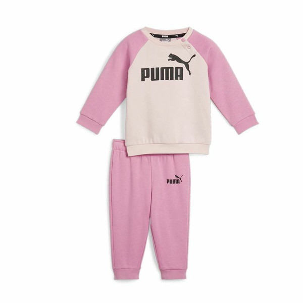 Children’s Tracksuit Puma Minicats Ess Raglan Jogger Fl Pink