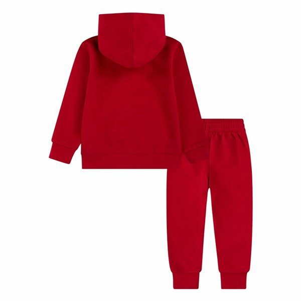 Sports Outfit for Baby Jordan MJ Brklyn Fleecec Pullover Set Red 2 Pieces