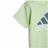 Sports Outfit for Baby Adidas Bl Cotton Set Infantil Blue Light Green