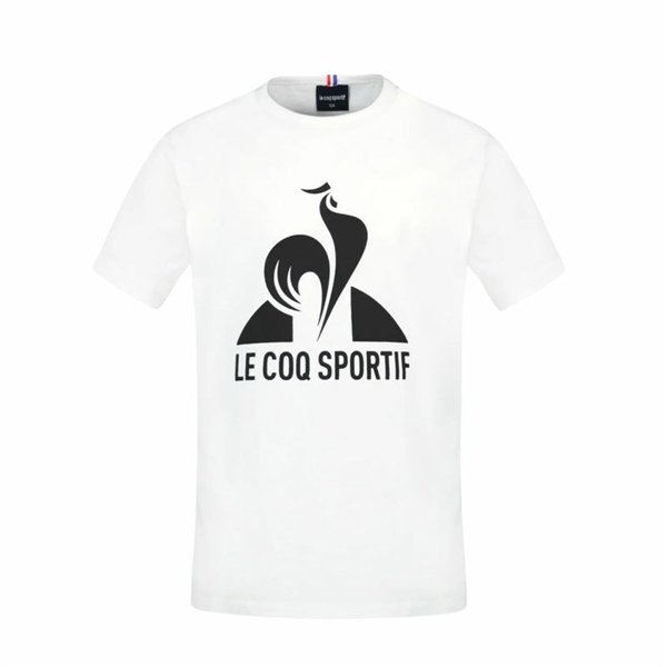 Child's Short Sleeve T-Shirt Le coq sportif Ess N°1 Enfant New White