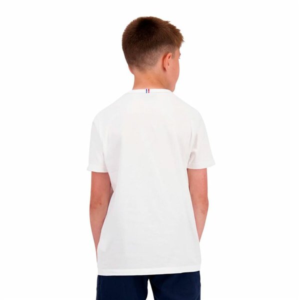 Child's Short Sleeve T-Shirt Le coq sportif Ess N°1 Enfant New White