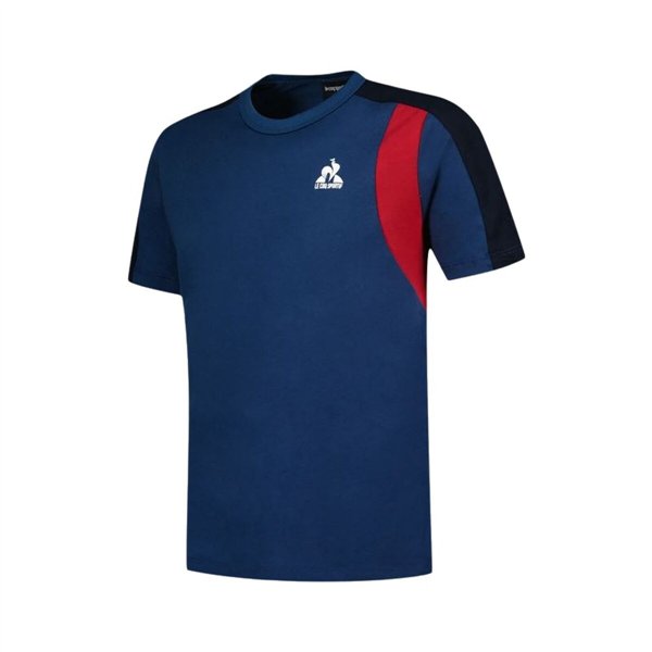 Child's Short Sleeve T-Shirt Le coq sportif Ess N°1 Enfant Black Navy Blue