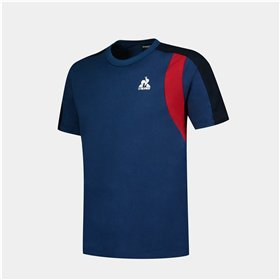 Child's Short Sleeve T-Shirt Le coq sportif Ess N°1 Enfant Black Navy Blue