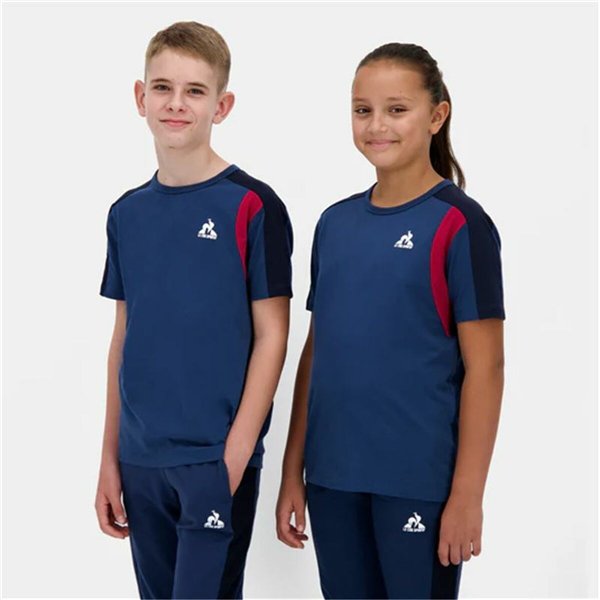 Child's Short Sleeve T-Shirt Le coq sportif Ess N°1 Enfant Black Navy Blue