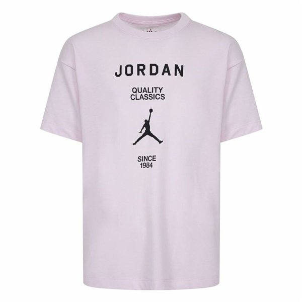 Child's Short Sleeve T-Shirt Jordan Jdg W J Ss Gf Gfx Pink