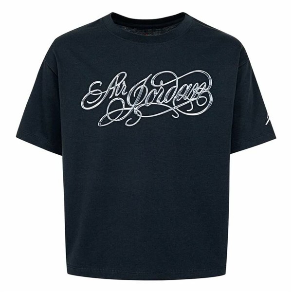 Child's Short Sleeve T-Shirt Jordan Jordan Air Ss Gfx T Black Navy Blue