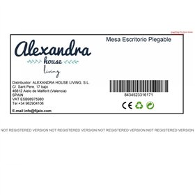 Folding desk Alexandra House Living Brown 35 x 20 x 61 cm