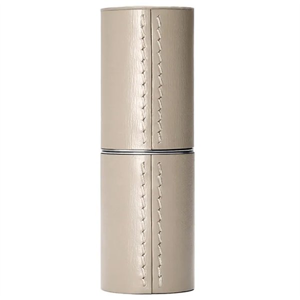 La Bouche Rouge Beige Leather Lipstick Case
