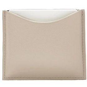 La Bouche Rouge Beige Leather Compact Case