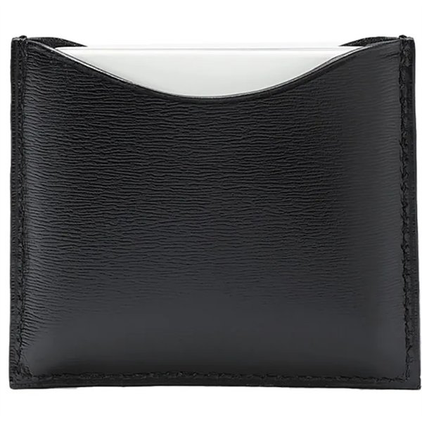 La Bouche Rouge Black Leather Compact Case