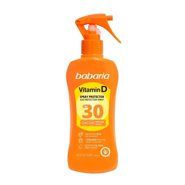Spray Sun Protector Babaria Spf 30 200 ml Vitamin D