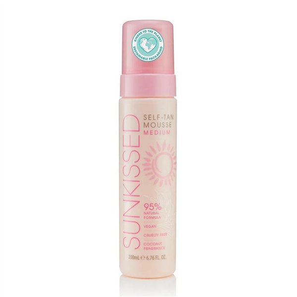 Sunkissed Self-Tan Mousse Medium Coconut Fragrance 200ml