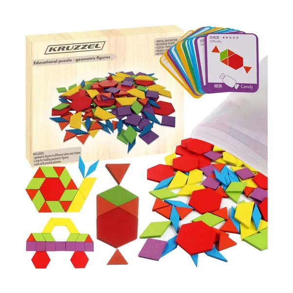 Educational puzzle - geometric shapes