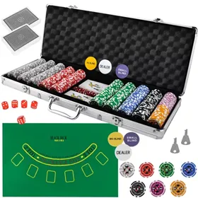 Pokker - 500 žetooni komplekt karbis HQ 23529