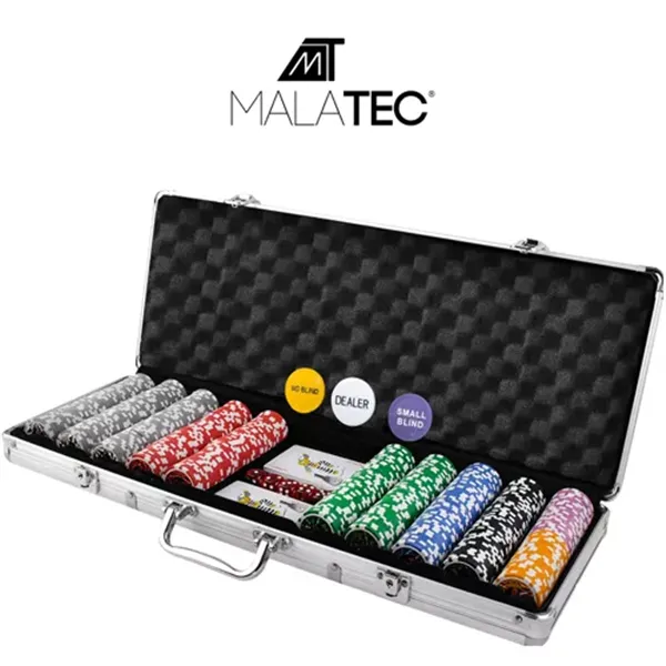 Pokeri - 500 pelimerkin setti kotelossa HQ 23529